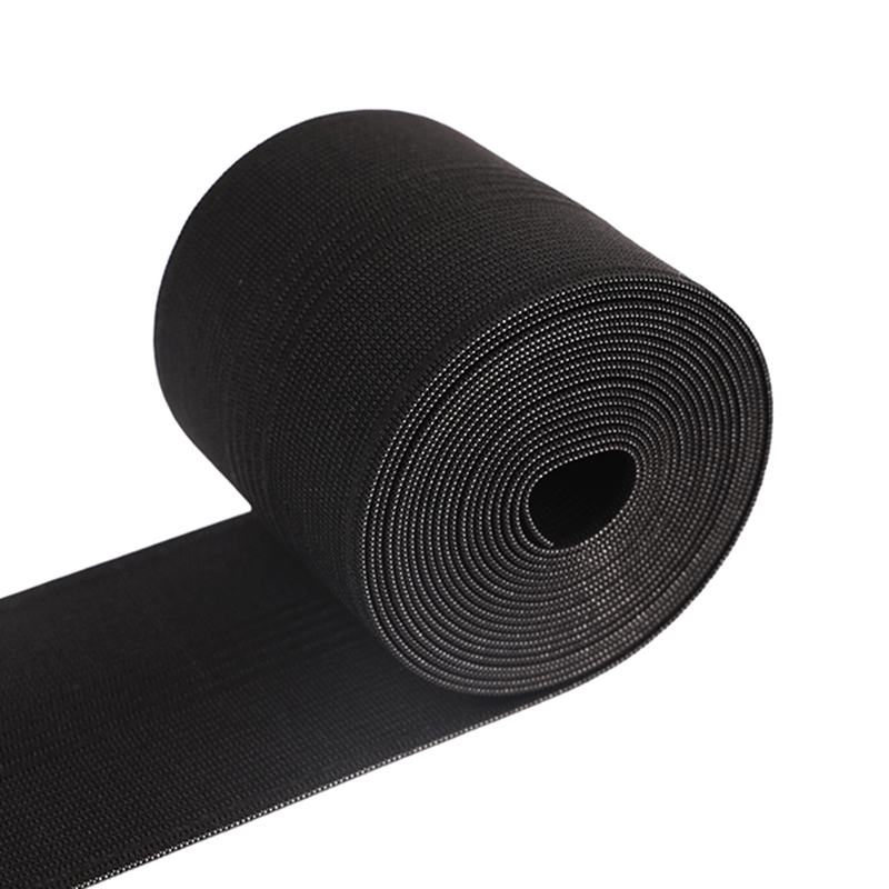 8cm Black Knitted Elastic